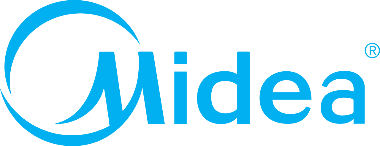Logo Midea - marca atendida pela Central Fornos